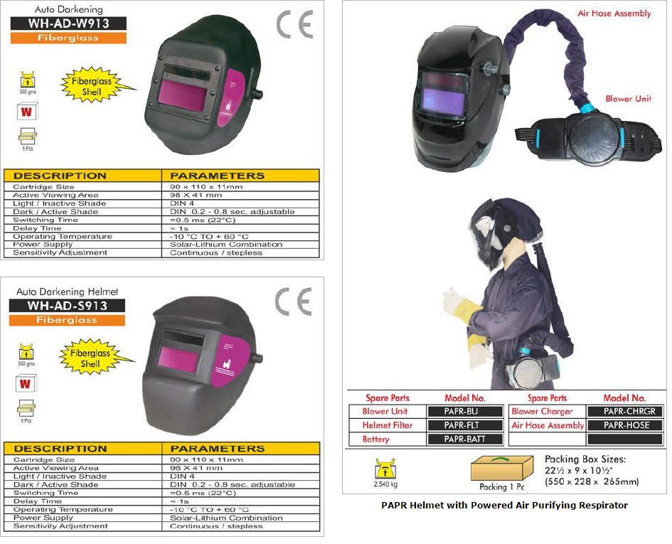 Auto Darkening Welding Helmets